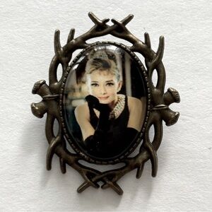 Audrey Hepburn Brooch, NWT, Handmade